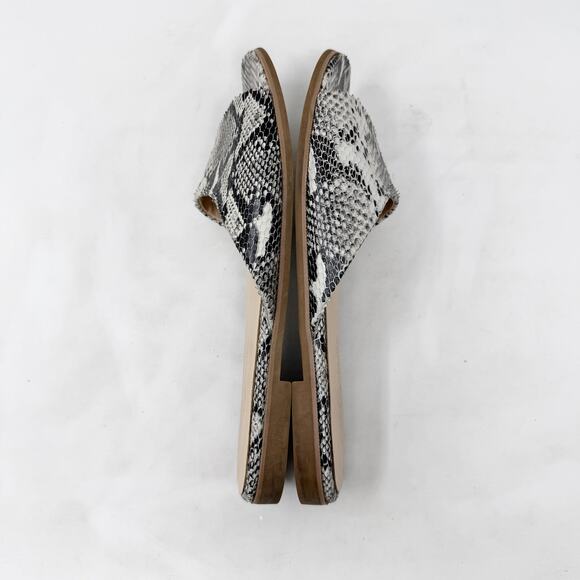 [Yosi Samra] Constantine Snake Python Print Slip On Slides Flat Sandals Size 9 M - Picture 9 of 12
